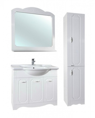 Тумба c раковиной Bellezza Кантри 95 Белая