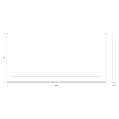 Зеркало Evoform Ledside 75х150 Сталь