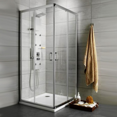 Душевой уголок Radaway Premium Plus D 1900 80x90 30437-01-01N профиль Хром стекло прозрачное