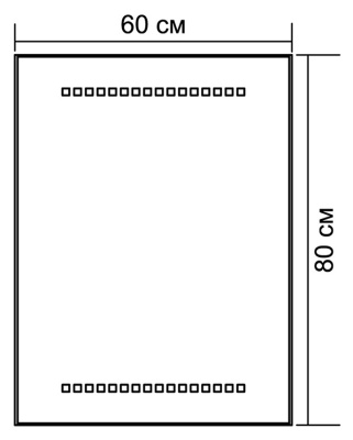Зеркало Aquanet Зеркало LED-04 600х800 С подсветкой