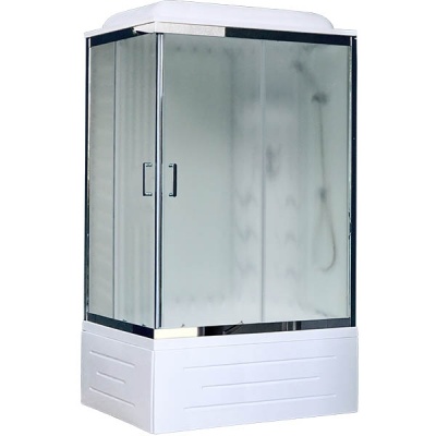 Душевая кабина Royal Bath BP 120х80 RB8120BP3-WC-CH-R с гидромассажем стекло матовое задняя стенка Белая