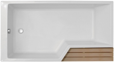 Акриловая ванна Jacob Delafon Bain Douche Neo 170x90 L E6D002L-00 без гидромассажа