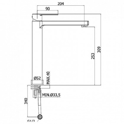 Смеситель для раковины Paffoni West WS081CR Хром