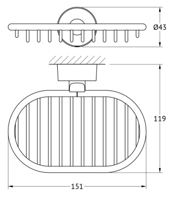 Мыльница FBS Nostalgy 050 Хром