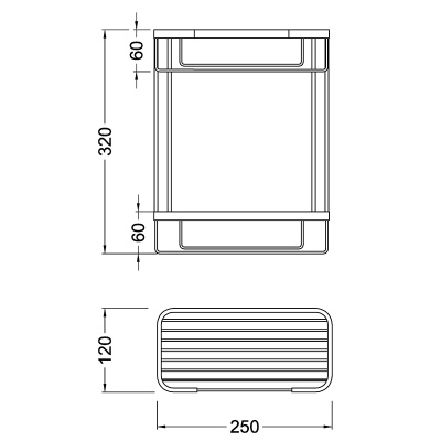 Полка корзина Timo Nelson 150083/00 Хром