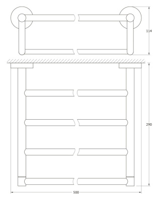 Полка для полотенец Artwelle Harmonie HAR 032 Хром