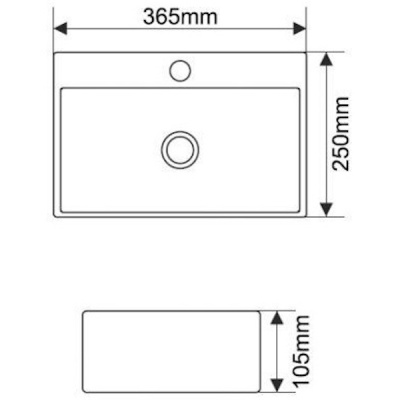 Раковина Melana 36 MLN-A301 Белая