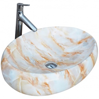 Раковина-чаша CeramaLux 59 166 Белая Оранжевая