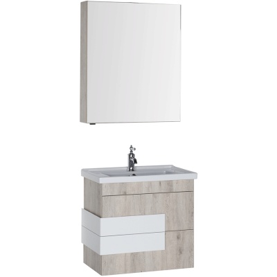 Комплект мебели для ванной Aquanet Мадейра 70 183161 подвесной Дуб кантри