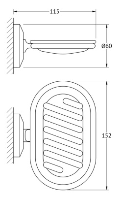 Мыльница FBS Standard 010 Хром
