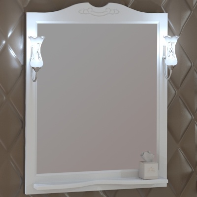 Зеркало Opadiris Клио 80 00-00000217 Белое матовое