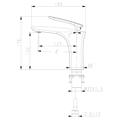 Смеситель для раковины Lemark Bellario LM6806C Хром