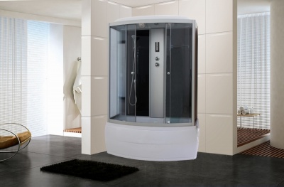 Душевой бокс Parly Classic CN150 150х215 профиль Сатин стекло тонированное