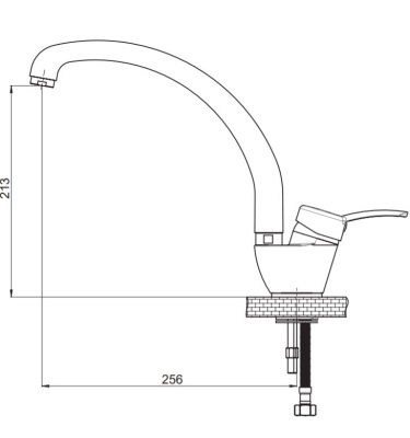 Смеситель для кухни GPD Primula MTE175 Хром