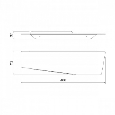 Полка Iddis Slide SLIBS00i44 Черная