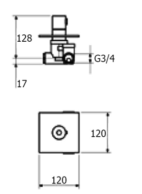 Смеситель для душа Webert Elio EL972101560 Черный матовый