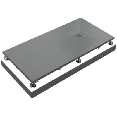 Душевой поддон из искусственного камня Good Door Essentia ЛП00073 140x70 Графит