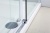 Душевой уголок Black&White Stellar Wind S208-800х1000 прямоугольный профиль Серебристый хром стекло прозрачное