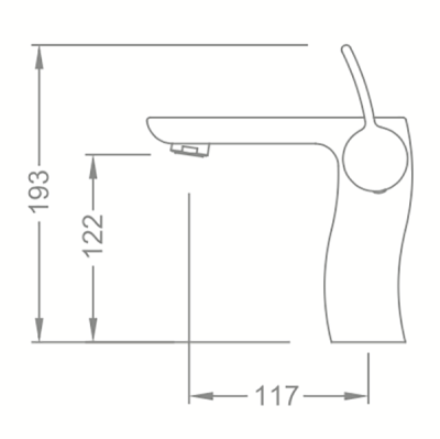 Смеситель для раковины Schein Swing 43217/8007001 Хром