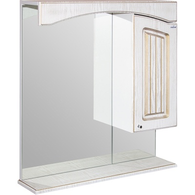 Зеркало со шкафом Mixline Крит 75 533133 Патина золото