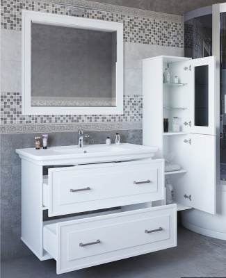 Тумба с раковиной Sanflor Модена 105 С04615 Белая