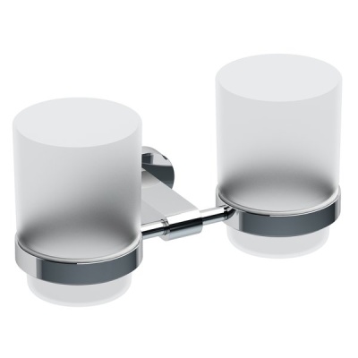 Двойной держатель с двумя стаканами Ravak Chrome CR 220.00 Хром