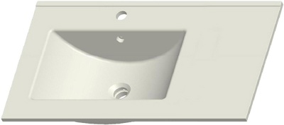 Тумба с раковиной SanVit Мэри-1 90 L kmery901 с фактурой под дерево подвесная Акация светлая