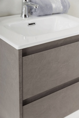 Тумба под раковину BelBagno KRAFT 39-700/390-2C-SO-PG подвесная Pietra Grigio