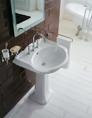 Раковина Globo Paestum PA057 bianco lucido