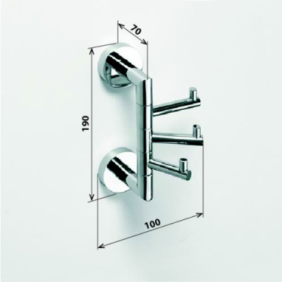 Крючок для полотенец Bemeta Omega 104206072 Глянец