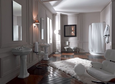 Раковина Kerasan Retro 55 1045 Белая с одним отверстием под смеситель