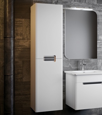 Шкаф пенал Opadiris Гранда 40 L Z0000010645 подвесной Белый глянцевый