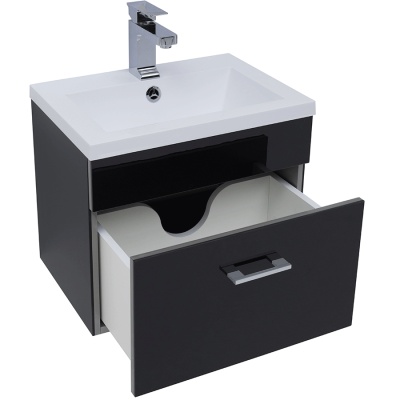 Комплект мебели для ванной Aquanet Верона 50 231054 Черный