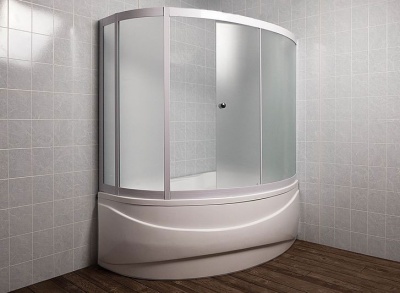 Шторка на ванну 1MarKa Catania 160 профиль Белый стекло матовое Шторка на ванну 1MarKa Catania 160 профиль Белый стекло матовое