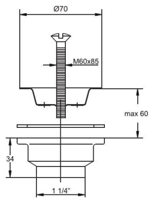 Выпуск Virplast Vir 30981206 Хром