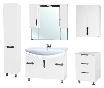 Шкаф пенал Bellezza Лагуна 35 L Белый