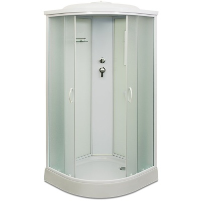 Душевая кабина Mirwell MR3510P-C 100х100 профиль Белый стекло матовое