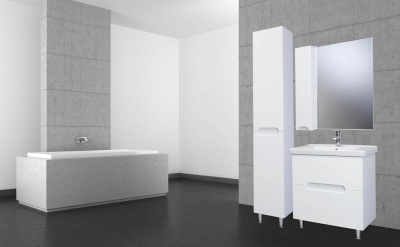 Зеркало со шкафом Bellezza Андрэа 80 L Белое