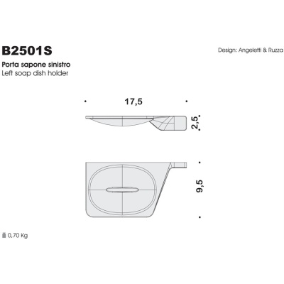 Мыльница Colombo Design Alize B2501 SX Хром