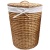 Корзина для белья WasserKRAFT Leine 37x37x48 WB-350-M с крышкой Коричневая