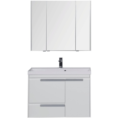 Комплект мебели для ванной Aquanet Тиволи 90 180561 подвесной Белый