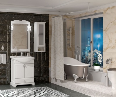 Зеркало Opadiris Клио 65 00-00000213 Белое матовое