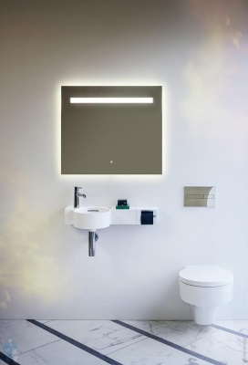 Зеркало Laufen Leelo 80 4.4764.2.950.144.1 с подсветкой с сенсорным выключателем