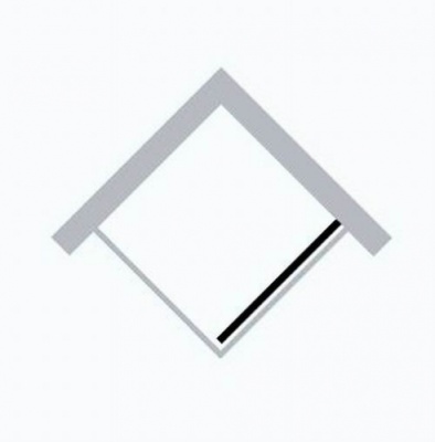 Боковая стенка Huppe Serie X1 900х900х1900 140505.069.321 (120505.069.321) Глянцевый хром