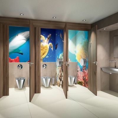 Настенный туалетный ершик с крышкой