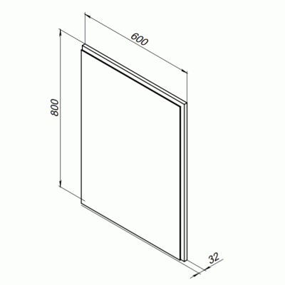 Зеркало Aquanet Nova Lite 60 242620 с подсветкой Белое