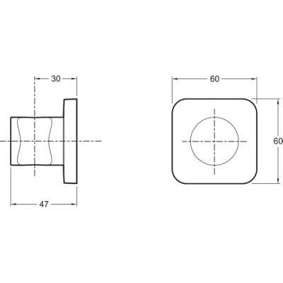 Держатель душевой лейки Jacob Delafon Modulo 8464D-CP Хром