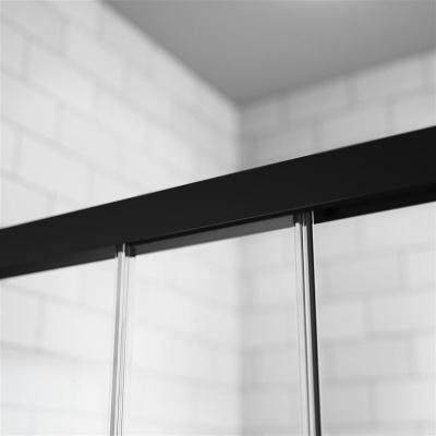 Душевая дверь в нишу Radaway Idea Black DWJ 110 R профиль Черный стекло прозрачное