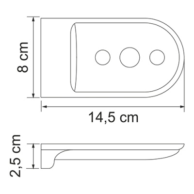 Мыльница WasserKRAFT Kammel K-8369W Белая