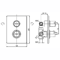Смеситель для душа Paini Morgana 73PW691TH Никель